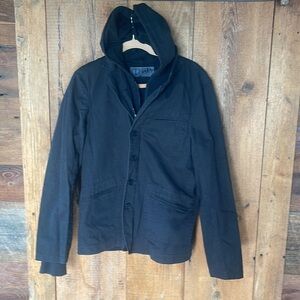 Tripp NYC 2 pc hoodie jacket blazer medium black sweatshirt Dann Goodman man